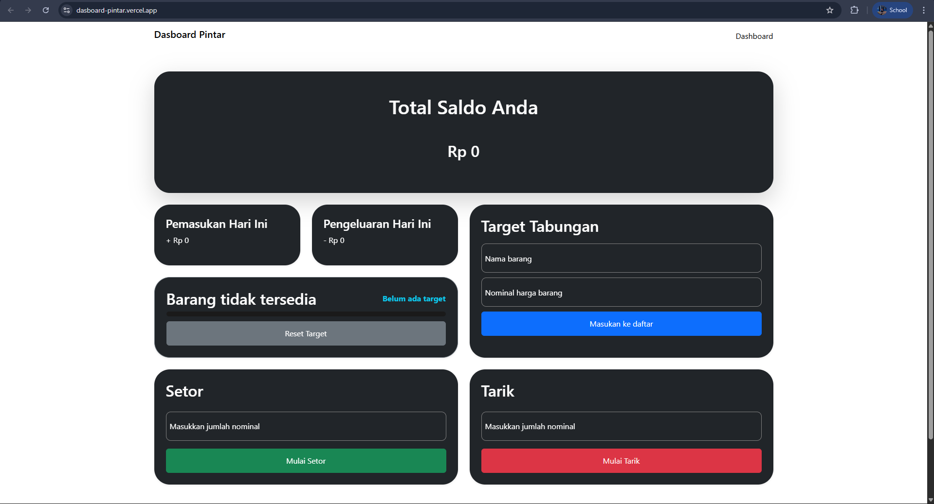 Dashboard-Pintar(beta rilis v.1)